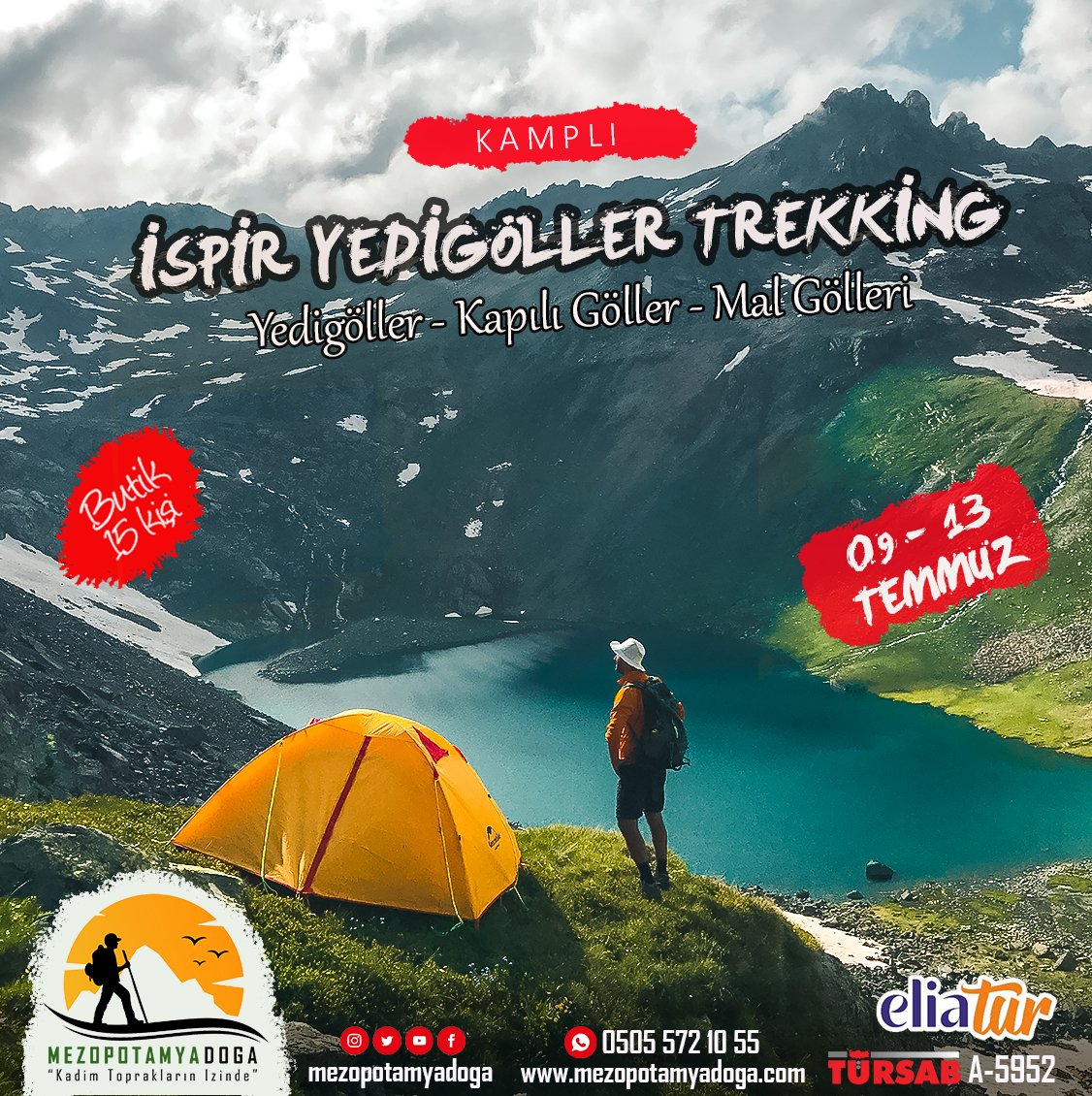 İSPİR YEDİGÖLLER  KAMPLI PROGRAM 