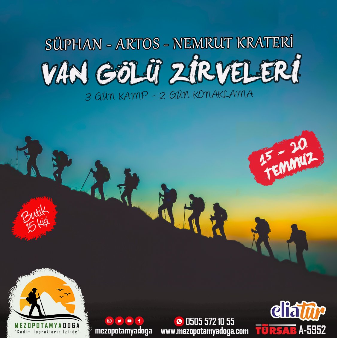 VAN GÖLÜ 3 ZİRVE TIRMANIŞI (SÜPHAN - ARTOS - NEMRUT)